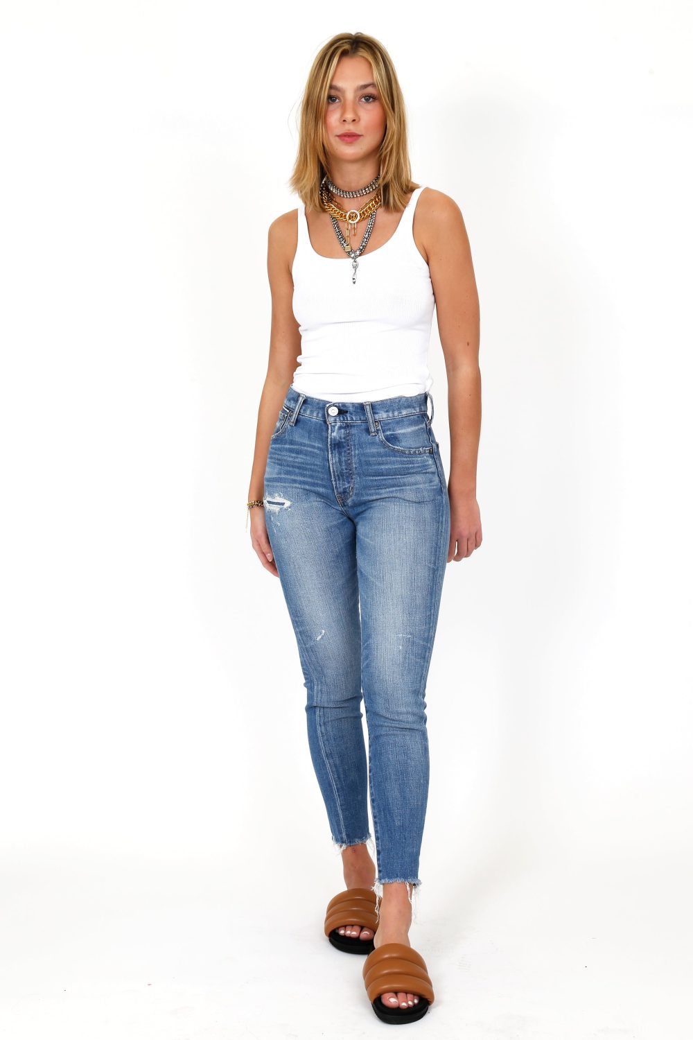 MOUSSY | MV HAMMOND SKINNY-HI | LIGHT BLUE on Sale