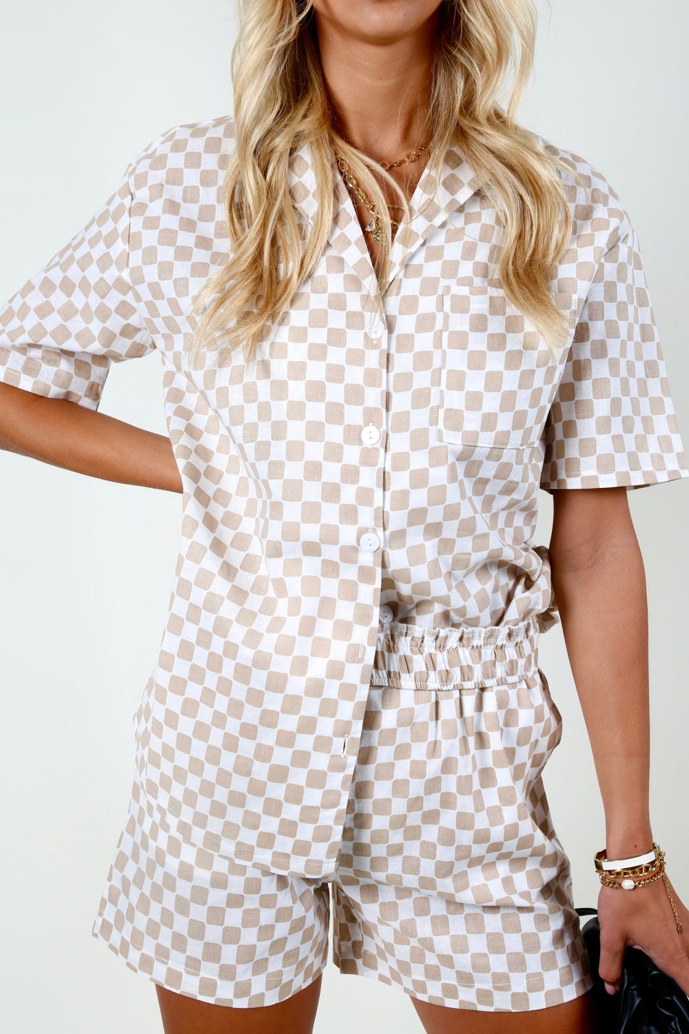 The Jo Shirt - Taupe Online Hot Sale